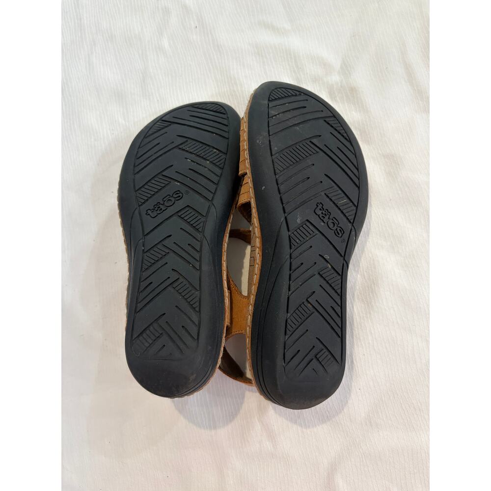 Taos Zenith Sandal Brown Leather Women 6 Comfort Adjustable Z-Strap Arch Support - Picture 12 of 13